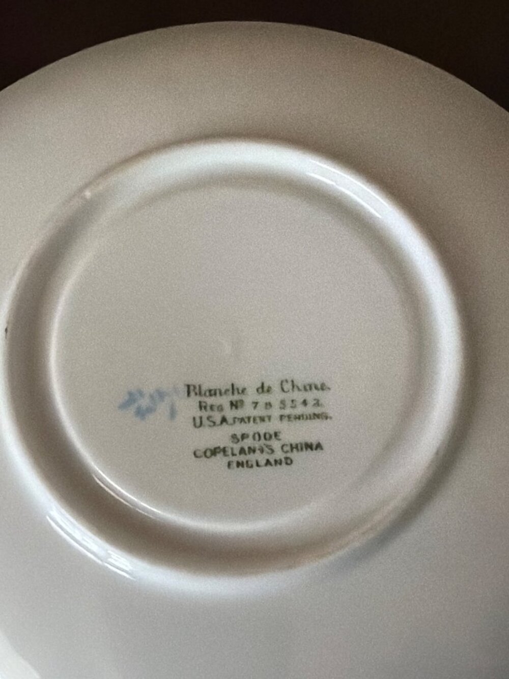 Vintage Spode Copeland's China Blanche de Chine Teacup & Saucer Set England - Picture 7 of 10